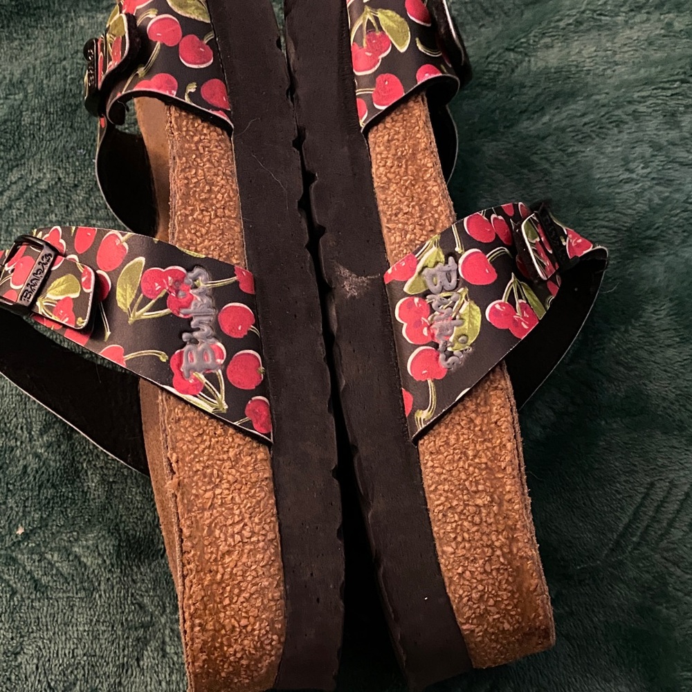 Cherry Pattern Women's Sandals - image 4